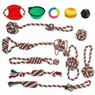 Detailed information about the product Assorted Dog Puppy Pet Toys Ropes Chew Balls Training Play Bundle Teething Aid