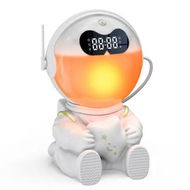 Detailed information about the product Astronaut Sunrise Alarm Clock 7 Dimmable Light Wake Clock for Teens,White Noise Bluetooth Speaker with 9 Soothing Sounds Heavy Sleepers