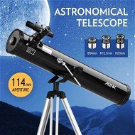 Detailed information about the product Astronomical Telescope Aperture 114mm 675x Zoom With Tripod - Black