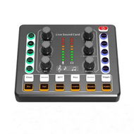 Detailed information about the product Audio Mixer,Audio Interface with DJ Mixer Live Sound Card Effects and Voice Changer, Podcast Equipment Bundle Stereo DJ Studio Streaming, Prefect for Live Streaming, Podcasting, Gaming