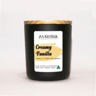 Detailed information about the product Aurora Creamy Vanilla Soy Candle Australian Made 300g