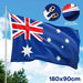 Australian Aussie Flag Australia OZ Outdoor 1800x900mm AU Olympics Banner Heavy Duty Spun Polyester Brass Hooks. Available at Crazy Sales for $19.97