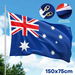 Australian Flag Aussie Australia 1500x750mm OZ Heavy Duty Spun Polyester Brass Hooks AU Country Outdoor Banner. Available at Crazy Sales for $14.96