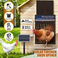 Detailed information about the product Auto Chicken Coop Door Solar Powered Cage Opener Closer Kit Automatic Safe Timer Light Sensor Hen House Poultry Pen Run