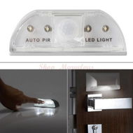 Detailed information about the product Auto PIR Keyhole IR Sensor 4-LED Lamp - Silver