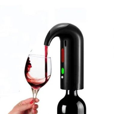 Auto Wine Aerator Electric Dispenser 1-Button Pump Tap Automatic Instant Decanter Alcohol Glass Machine Bar Accessory Black