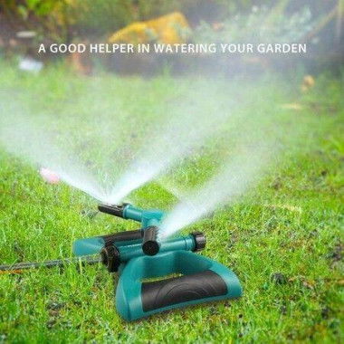 Automatic 360 Rotation Adjustable Large Area Patio Sprinkler System Oscillating Watering Sprinkler Easy Hose Connection