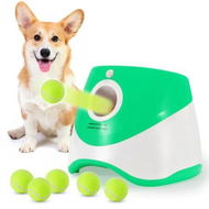 Detailed information about the product Automatic Ball Launcher for Small and Medium Dogs, Indoor and Outdoor Tennis Ball Thrower, 6PCS Mini Tennis Balls,Green