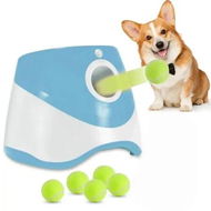 Detailed information about the product Automatic Ball Launcher With 6 Balls,Interactive Dog Fetch Machine,3 Adjustable Distances From 3-9M For Dog Color Blue
