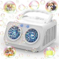 Detailed information about the product Automatic Bubble Machine Upgrade Bubble Blower with 2 Fans,20000+ Bubbles Per Minute Bubbles,Portable Bubble Maker Operated by Plugin or Batteries (White)