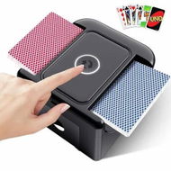 Detailed information about the product Automatic Card Shuffler 1-2 Deck,UNO Card Shuffler Machine Dual Mode,Rechargeable Low Noise Portable Shuffler for UNO,Skip-Bo,Poker,Blackjack