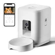 Detailed information about the product Automatic Cat Feeder 2L with WiFi, Food Dispenser with App Remote Control Timed Feeding of Dry Food Programmable Feeding Times,White