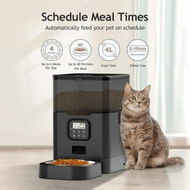 Detailed information about the product Automatic Cat Feeder WiFi Smart Pet Feeder with APP Control for Remote Feeding Timed Pet Feeder Dry Food Dispenser For Cats and Dogs (Black-4L)