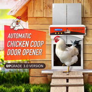 Detailed information about the product Automatic Chicken Door Auto Opener Coop House Kit Cage Closer Timer Light Sensor Upgraded