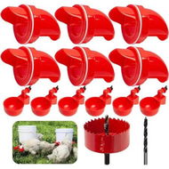 Detailed information about the product Automatic Chicken Feeders and Waterer Set, 6 Pcs Poultry Feeder 6 Automatic Chicken Water Feeder, Rodent Proof Rain Proof Poultry Feeder Kit