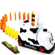 Detailed information about the product Automatic Electric Domino Train Toys For Kids With Touch-Type Triggers For 3-8 Year-Old Kids Creative Gifts (White)