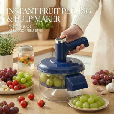 Automatic Fruit Peeler Machine Egg Beater For Home Kitchen,Camping and Travel,Suitable for Small Fruits,Berries,Tomatoes