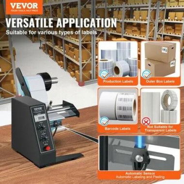 Automatic Label Dispenser Width 15-125 mm Length 3-150 mm Automatic Label Stripper Label Separating Machine Speed Adjustable Label Applicator Auto