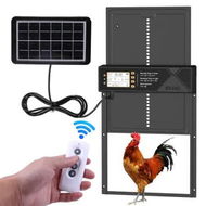 Detailed information about the product Automatic Solar Chicken Coop Door With Timer Lcd Screen Intelligent Chicken Duck Henhouse Door Opener Outdoor Farm Accessories