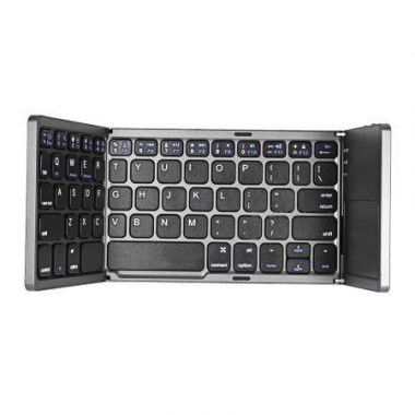 B033 Ultra Light Mini Bluetooth Folding Keyboard Touchpad With Three Layers