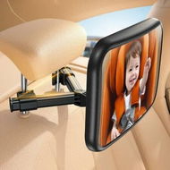 Detailed information about the product Baby Car Mirror for Backseat, Safest Triangle Hook Clip, Acrylic Car Seat Mirror for Rear Facing, 360 Degree Rotation and Wide Clear View
