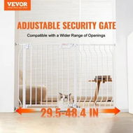 Detailed information about the product Baby Gate, 749-1229 mm Extra Wide, 762 mm High, Dog Gate for Stairs Doorways and House, Easy Step Walk Thru Auto Close Child Gate Pet Security Gate with Pressure Mount and Wall Mount Kit, White