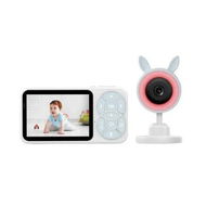 Detailed information about the product Baby Monitor Wireless 3 5 inch 480p Camera zoom Lullaby Feeding Reminders Temperature Monitoring sound detection Night Vision 2 Way Intercom RGB Full Color