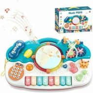 Detailed information about the product Baby Piano Toys Musical Toys Kids Electronic Piano Keyboard Toys Music Drum Toys Learning Toys Eduactional Gift For Baby Infant Toddler Girls Boys - Blue