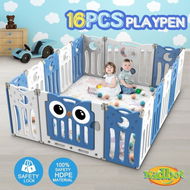 Detailed information about the product Baby Playpen Fence Child Safety Gate Kids Enclosure Activity Centre Barrier Toddler Play Room Yard Foldable Owl Design 16 Panels