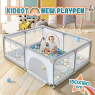 Detailed information about the product Baby Playpen Pen Fence Playground Activity Centre Safety Enclosure Gate Barrier Play Room Yard 150x180cm