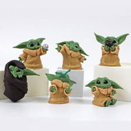 Detailed information about the product Baby Yoda Gifts 6 PCS, Baby Yoda Toy Mini Figures Theme Party Desktop Decorations, Suitable for Movie Fans of All Ages