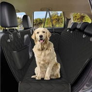 Detailed information about the product Back Seat Cover for Dogs, Standard Car Hammock with Mesh Window, Non-Slip, Waterproof, Backseat Protector for Travel. Black