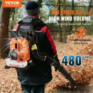 Detailed information about the product Backpack Leaf Blower, 52CC 2-Cycle Gas Leaf Blower with 1.37L Fuel Tank, 480CFM Air Volume 175MPH Speed, Ideal for Lawn Care, Leaf Cleaning, and Snow Removal