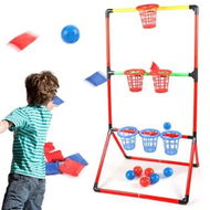 Detailed information about the product Backyard Lawn Games 3 In 1 Yard Pong 6 Basket Ladder Ball Bean Bag Toss Game Tailgate Basketball Hoop Shot Indoor Christmas Birthday Gift