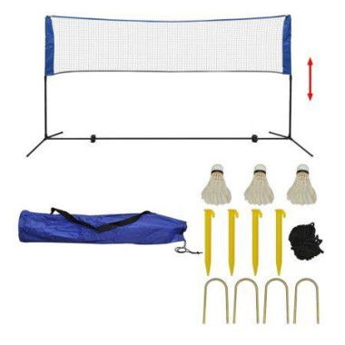 Badminton Net Set With Shuttlecocks 300x155 Cm