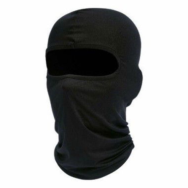 Balaclava Face Mask Summer Cooling Neck Gaiter UV Protector Motorcycle Ski Scarf For Men/Women (Black 1 Pc)