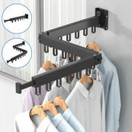 Detailed information about the product Balcony Clothes Drying Rack Folding Clothes Hanger Invisible Retractable Wall Mount Clothes Hanger Indoor Household Organization