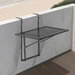 Balcony Hanging Table 610 x 410 mm Metal Patio Railing Table Adjustable. Available at Crazy Sales for $89.95