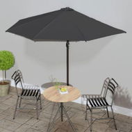 Detailed information about the product Balcony Parasol with Aluminium Pole Anthracite 300x155 cm Half