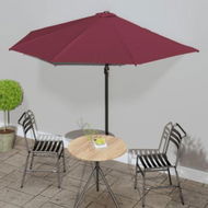 Detailed information about the product Balcony Parasol With Aluminium Pole Bordeaux Red 300x155x223 Cm Half