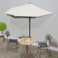 Detailed information about the product Balcony Parasol With Aluminium Pole Sand 270x144 Cm Half