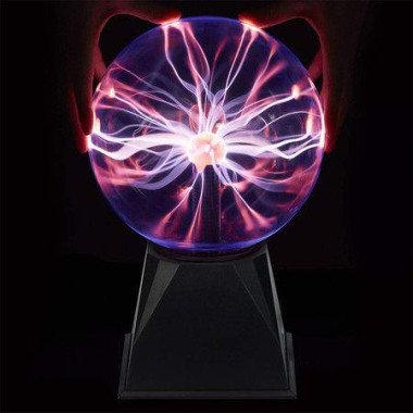 Ball Light 4-inch Interactive Touch-Responsive Lamp Sound-Activated Tesla Coil Lightning (4 Inch)