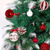 Detailed information about the product Ball Ornaments Set Shatterproof Christmas Tree Decor Decorative Set, for Home Holiday Wedding Party Xmas Hanging Decorations - Red/White.