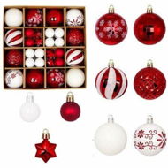 Detailed information about the product Ball Ornaments Set Shatterproof Christmas Tree Decor Decorative Set, for Home Holiday Wedding Party Xmas Hanging Decorations - Red/White.