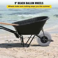 Detailed information about the product Balloon Beach Wheels Replacement Beach Tire 9' PVC 77LBS Payload Capacity