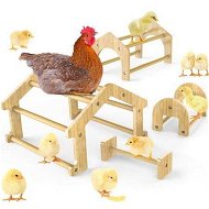 Detailed information about the product Bamboo Chicken Perch Set,Strong Roosting Bar for coop and brooder,Training Perch for Large Bird,Hens,Parrots,Macaw,Easy to Assemble and Clean,Fun Toys for Chicken (4 Pack)