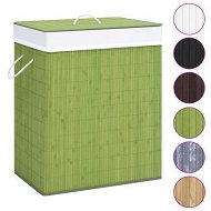 Detailed information about the product Bamboo Laundry Basket With Single Section Green 83 L
