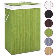 Detailed information about the product Bamboo Laundry Basket With Single Section Green