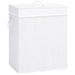 Bamboo Laundry Basket with Single Section White 83 L. Available at Crazy Sales for $69.95