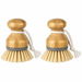 Bamboo Palm Brush,Scrub Brush for Dishes Pots Pans Kitchen Sink Cleaning,Pack of 2. Available at Crazy Sales for $9.99